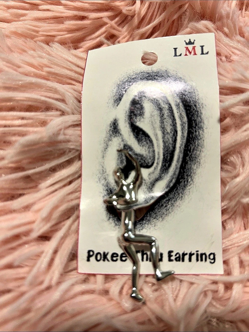 LML Pokee Thru earring Silver NWT